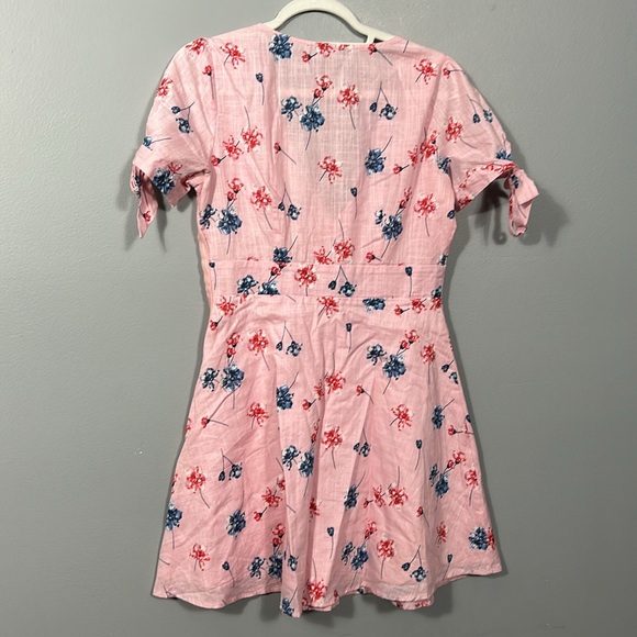 Lulus Lilly Light Pink Floral Mini Dress size S - Picture 13 of 15
